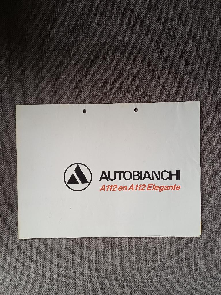 Autobianchi, Gelezen, Ophalen of Verzenden, Autobianchi, Overige merken