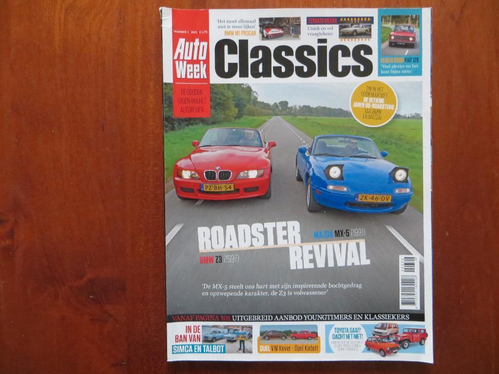 Autoweek Classics 3 2022 BMW Z3, Mazda MX-5, Simca Talbot, Ophalen of Verzenden, Zo goed als nieuw, BMW