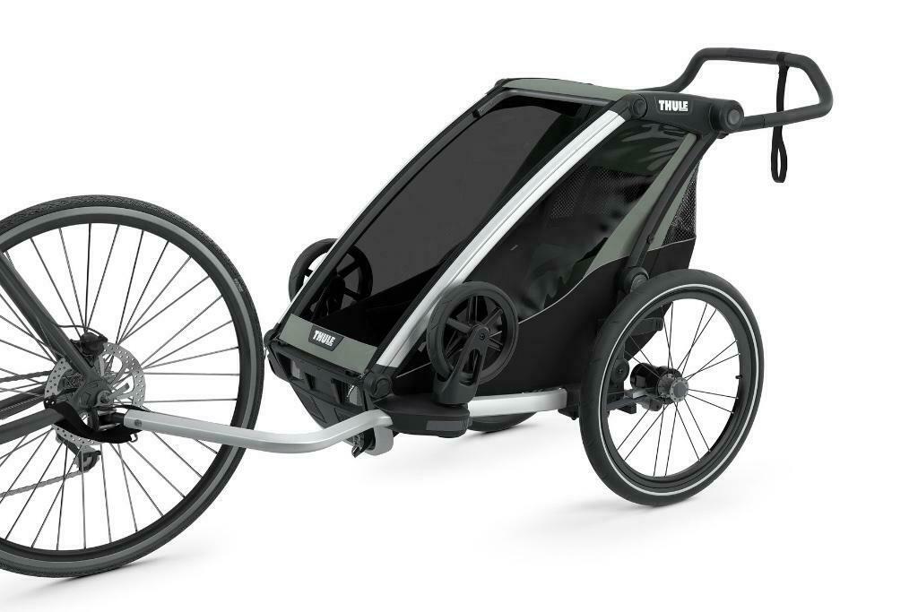 Fietskar Thule Chariot Lite 1 TE HUUR, Opvouwbaar, 20 tot 40 kg, Ophalen of Verzenden, Zo goed als nieuw