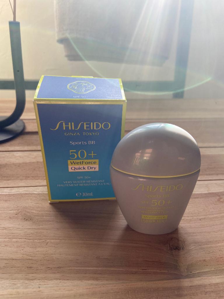 Shiseido Ginza Tokyo Sports BB 50+ WetForce Quick Dry Light, Overige kleuren, Gehele gezicht, Nieuw, Ophalen of Verzenden