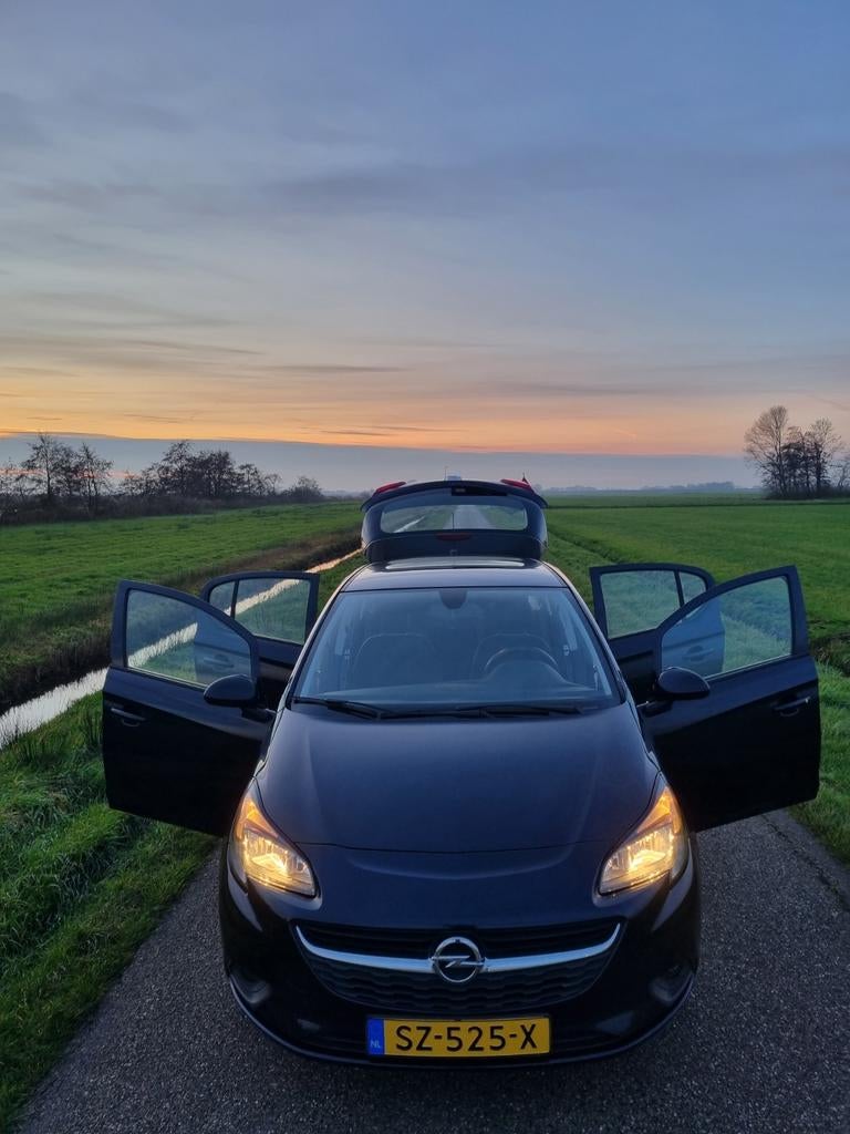 Opel Corsa e 1.4 66KW/90PK 5D 2018 Blauw, Auto's, Voorwielaandrijving, 4 cilinders, Blauw, Origineel Nederlands