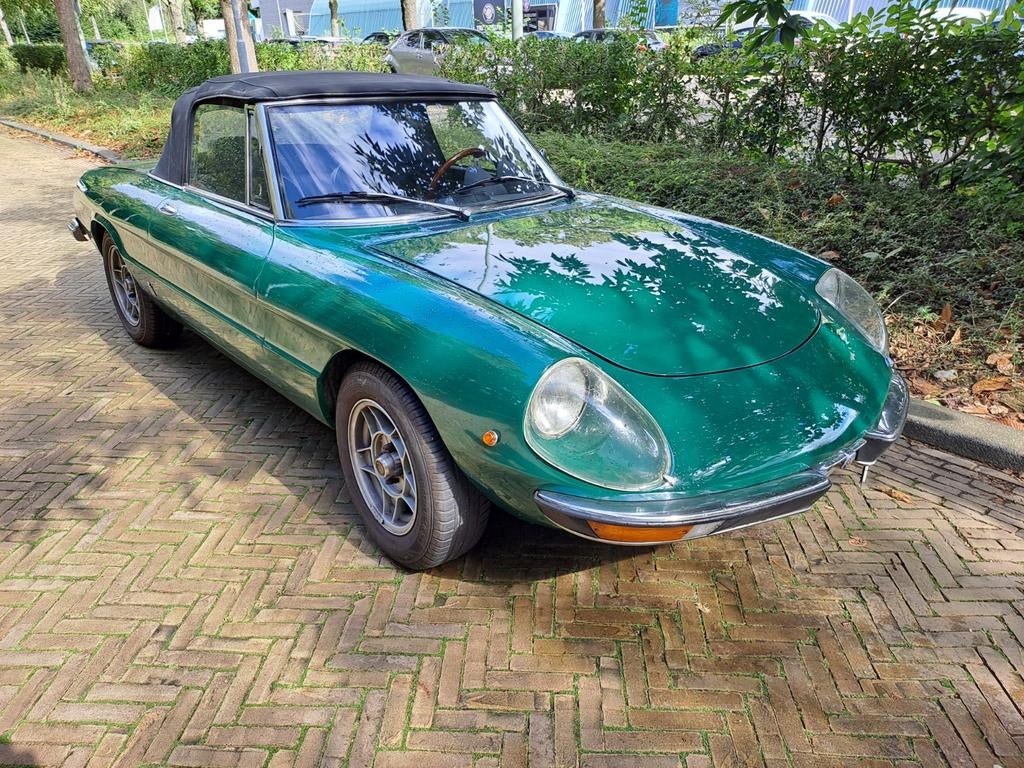 Alfa Romeo 2000 2.0 Spider Veloce 1972 Groen, Zwart, Cabriolet, Spider, Origineel Nederlands