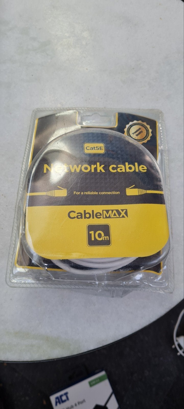 Nieuwe Cat5E Netwerkkabel 10m - CableMAX, Ophalen of Verzenden, Nieuw