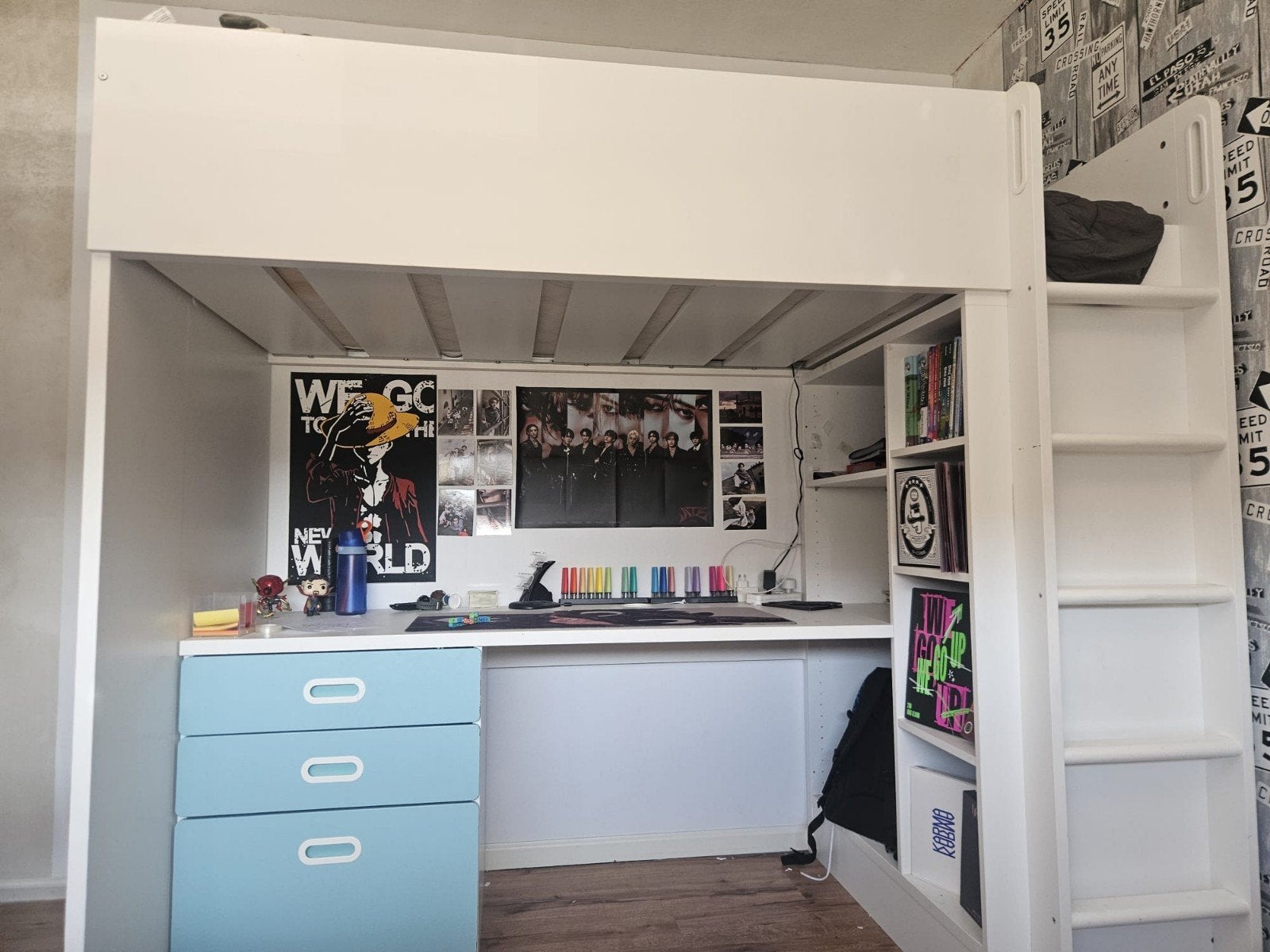 Hoogslaper Ikea Smästad, Huis en Inrichting, Slaapkamer | Stapelbedden en Hoogslapers, Ophalen, Gebruikt, Eenpersoons, 200 cm