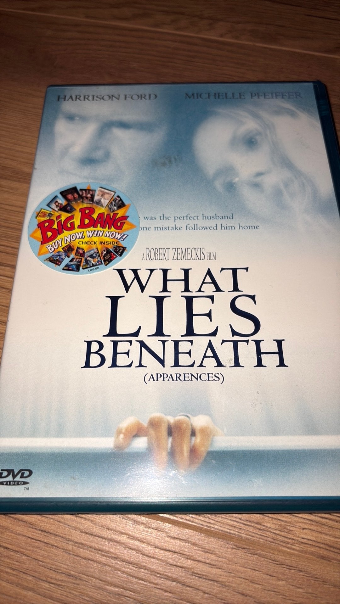 What Lies Beneath met Harrison Ford en Michelle Pfeiffer., Cd's en Dvd's, Dvd's | Horror, Ophalen of Verzenden, Zo goed als nieuw