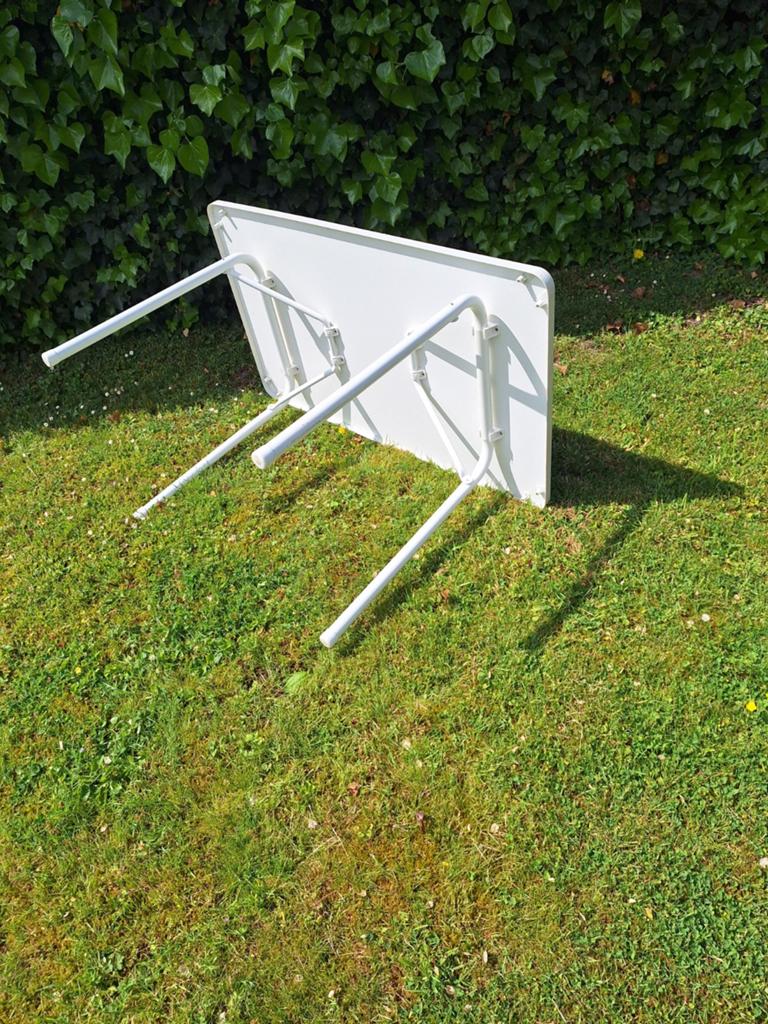 Compacte campingtafel 115x68x70 cm voor camper/caravan, Ophalen of Verzenden, Gebruikt, Campingtafel