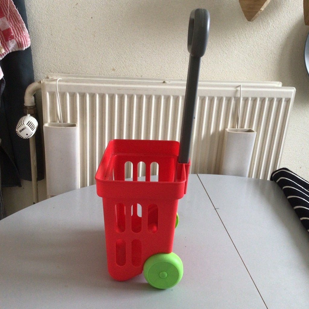 kleine winkeltrolley speelgoed, winkelwagentje, Kinderen en Baby's, Speelgoed | Overig, Ophalen, Zo goed als nieuw, Jongen of Meisje