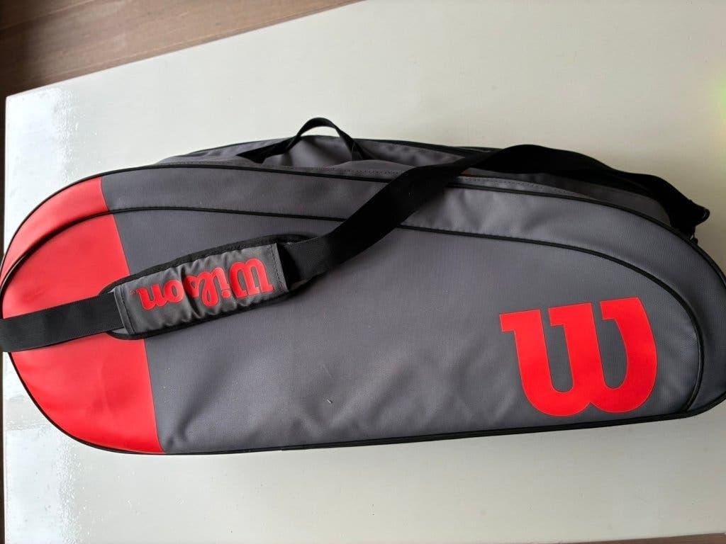 Wilson tennis tas - Grijs/Rood, Ophalen, L00, Zo goed als nieuw, Wilson