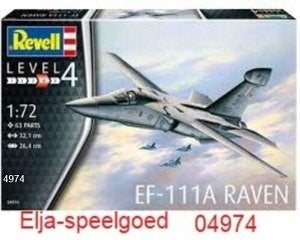Revell 1:72 EF-111A Raven 4974 modelbouw 1983 vliegtuig, Ophalen of Verzenden, Nieuw, 1:72 tot 1:144, Revell