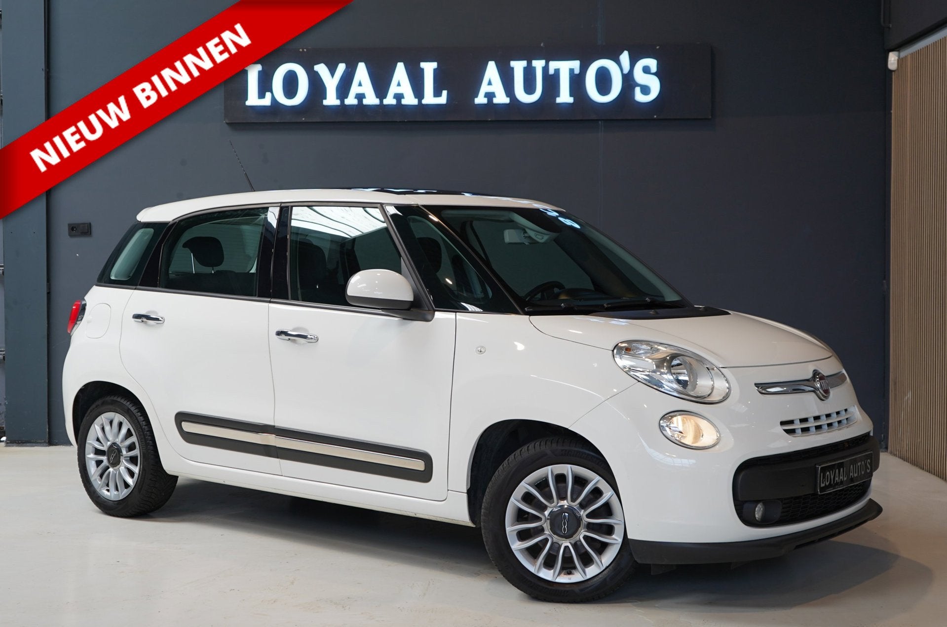 Fiat 500 L Living 0.9 TwinAir PopStar | AIRCO | TREKHAAK | S, Stof, Gebruikt, Euro 6, Wit