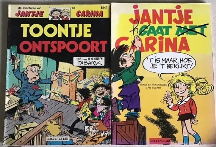 2-delige reeks Jantje en Carina door Tabary en Goscinny, Boeken, Complete serie of reeks, Ophalen of Verzenden, Gelezen
