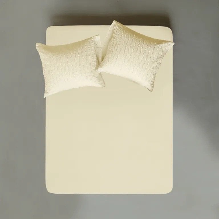 Crisp Sheets butter yellow hoeslaken, Huis en Inrichting, Slaapkamer | Beddengoed, Hoeslaken of Sloop, Geel, Katoen, Tweepersoons