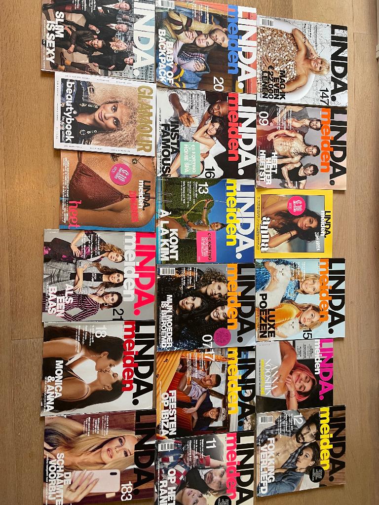 Linda meiden 18 magazines, Verzenden, Zo goed als nieuw, Damesbladen