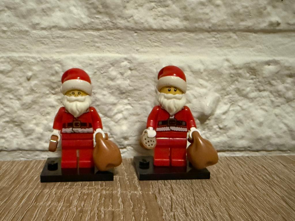 LEGO Kerstman minifiguur 2x, Lego, Ophalen of Verzenden, Zo goed als nieuw, Minifiguren serie