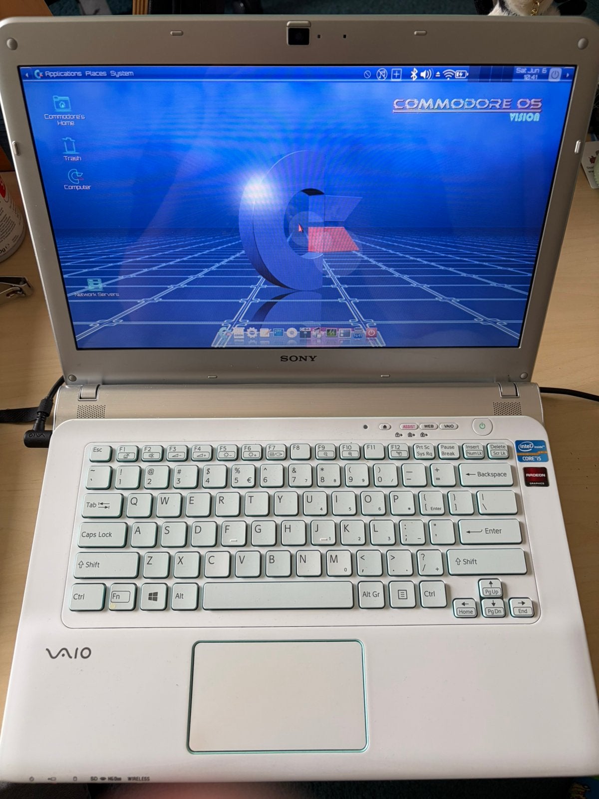 Oude Sony Vaio Laptop met Commodore OS Vision 3.1, Ophalen of Verzenden, Zo goed als nieuw, 15 inch, Onbekend