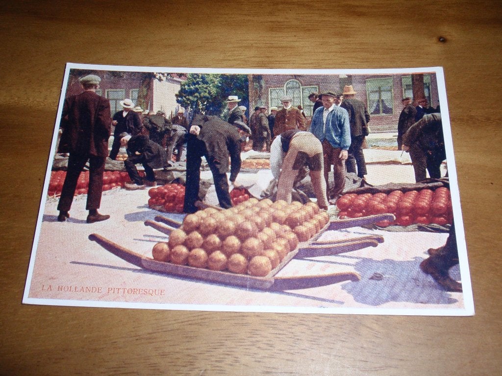 Cacao Bensdorp Hollande Pittoresque Kaasmarkt Folklore, Verzamelen, Verzenden, 1920 tot 1940, Ongelopen, Klederdracht