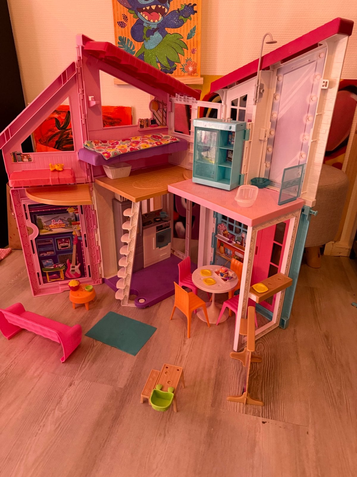 Barbie Droomhuis met Meubels en Accessoires, Ophalen, Gebruikt, Barbie
