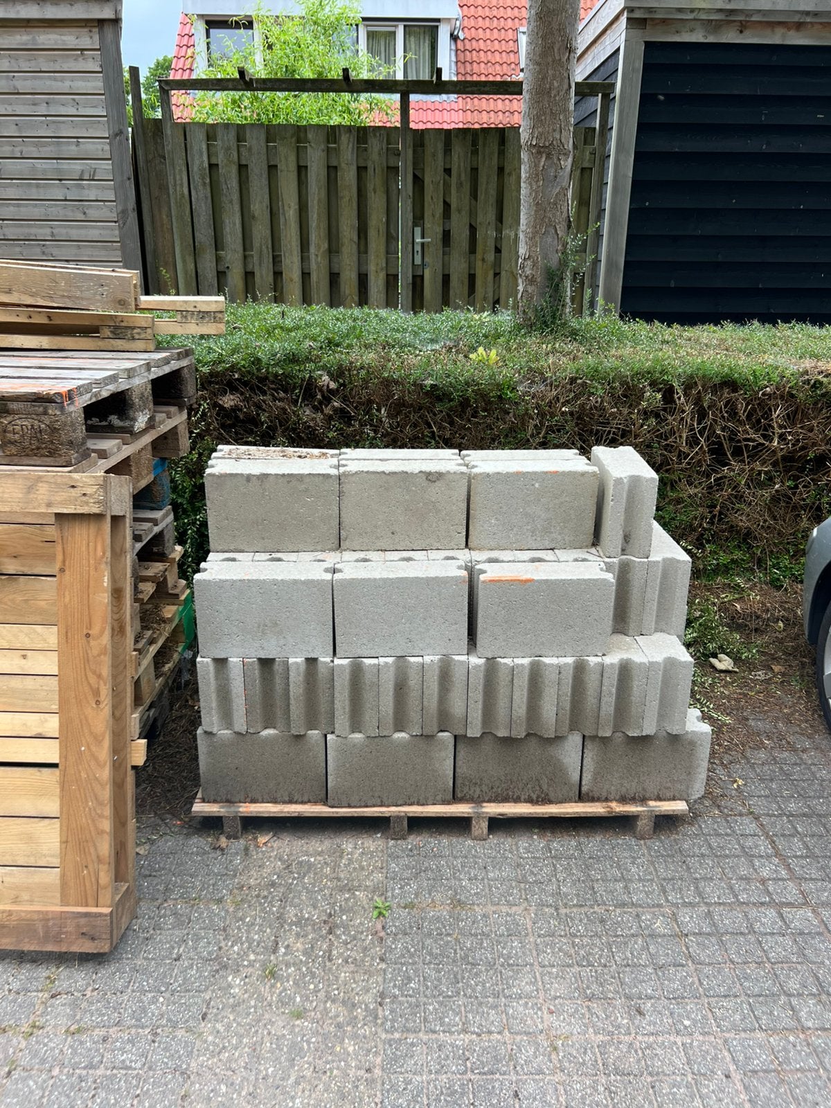 Metselblokken grijs beton, Ophalen, Zo goed als nieuw, Beton