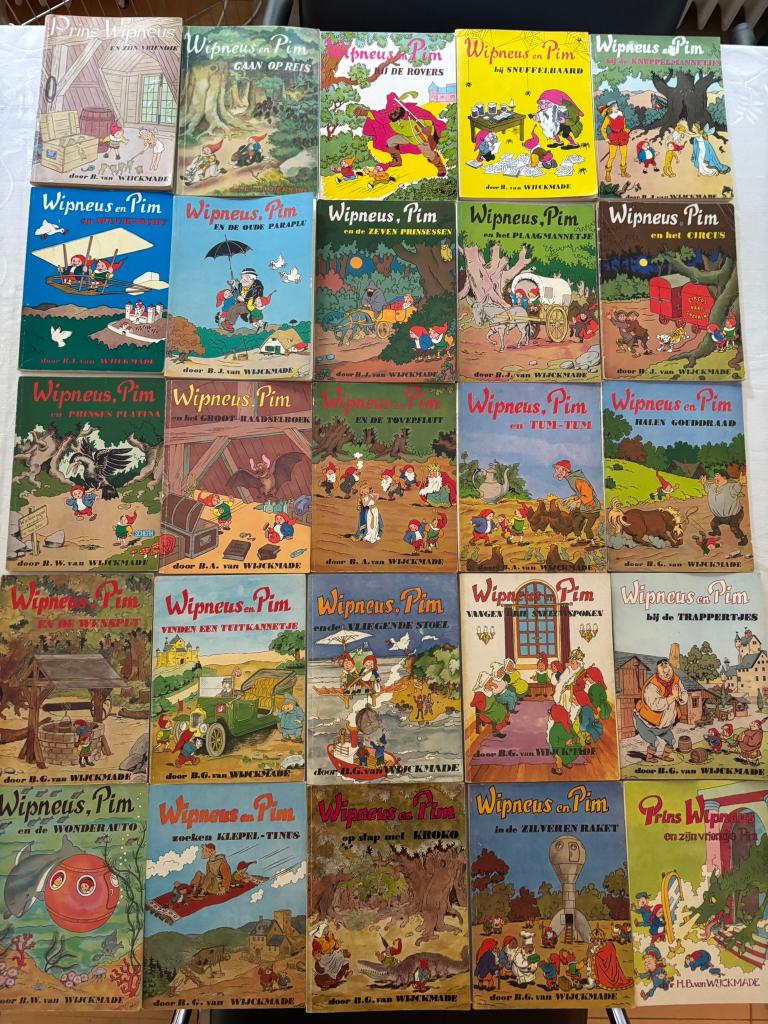 Wipneus en pim boekjes b. Van wijckmade 25 stuks nette staat, Ophalen of Verzenden, Gelezen, B.J. van Wijckmade, Fictie algemeen