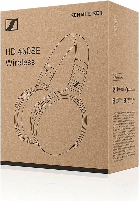 Sennheiser HD 450SE - Draadloze koptelefoon - ANC - Zwart, Sennheiser Nederland BV, Contactcenter@sennheiser-hearing.com, Veluwezoom 5, 1327 AA Almere, Nederland