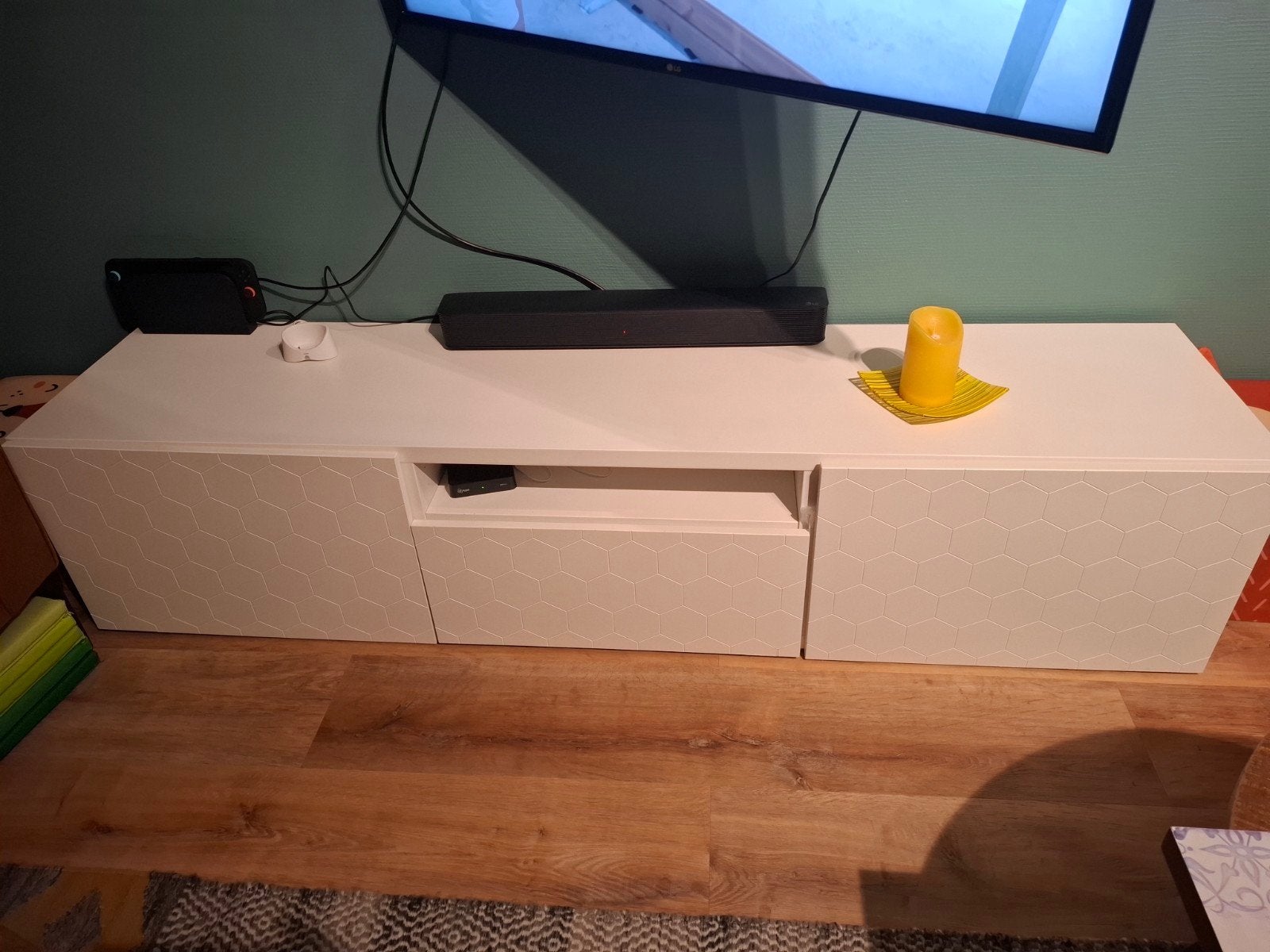 IKEA BESTÅ TV-meubel en kastjes., Ophalen, Gebruikt, 150 tot 200 cm, Minder dan 100 cm