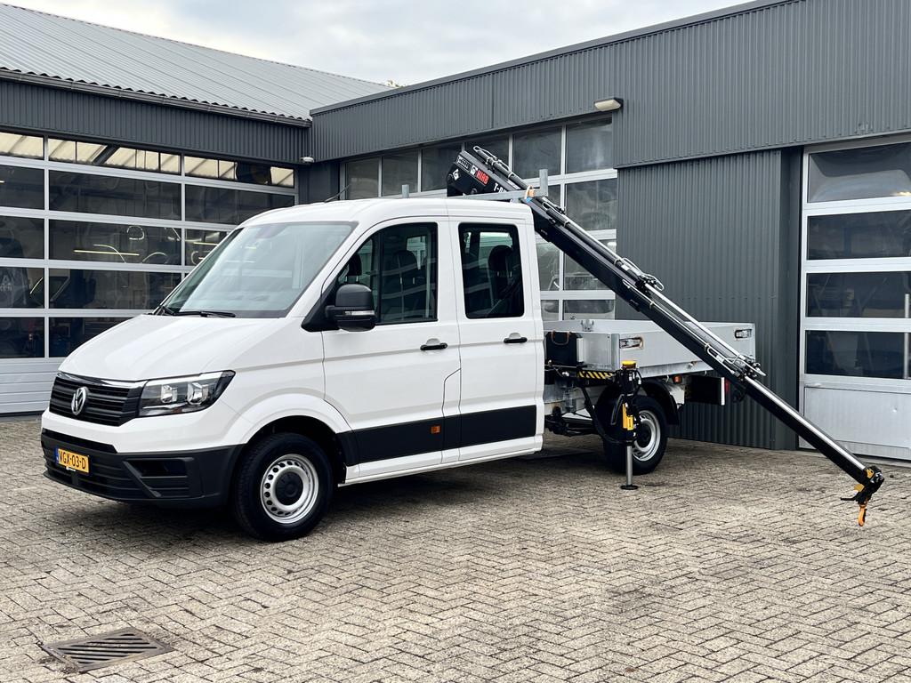 Volkswagen Crafter 35 2.0 TDI DC Hiab Laadkraan 023-3 Trekha, Auto's, Bestelauto's, Voorwielaandrijving, Gebruikt, 4 cilinders