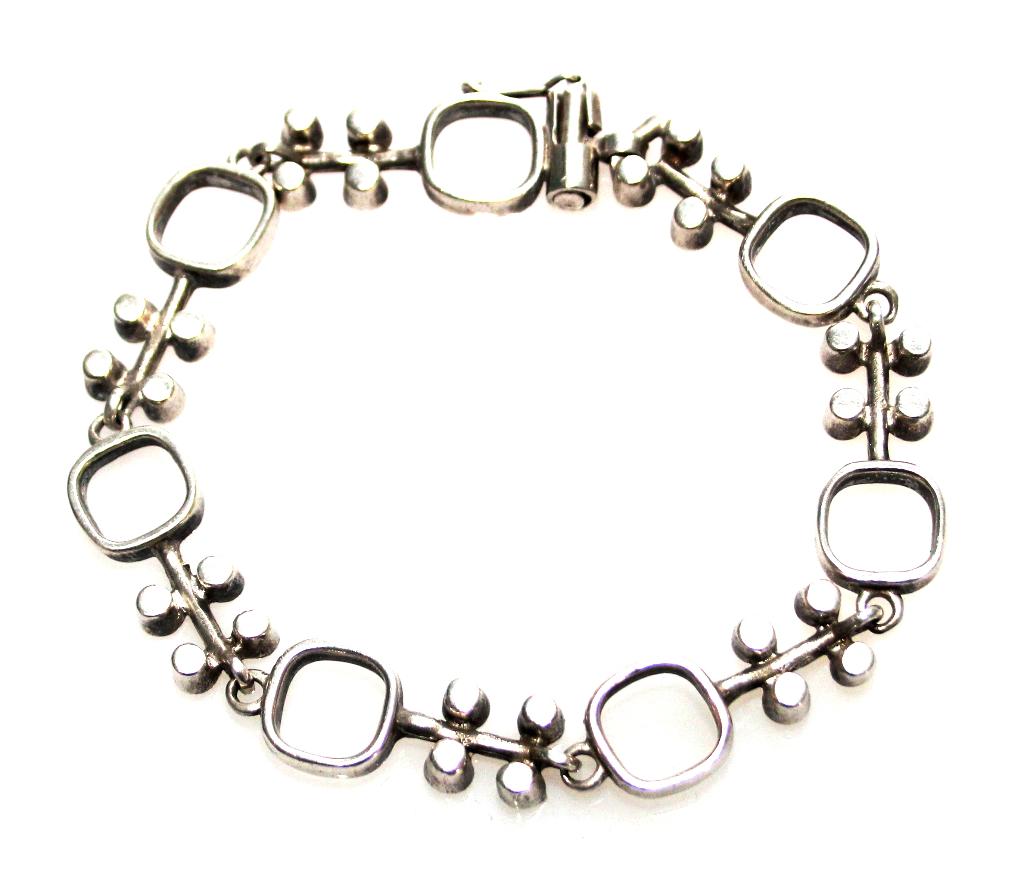 Schitterende Finse Zilveren Jorma Laine Design Armband, Ophalen of Verzenden, Zilver, Armband