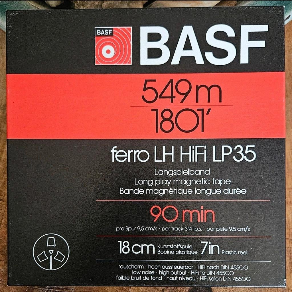 5x BASF ferro LH HiFi LP35 magneetband, Audio, Tv en Foto, Bandrecorders, Ophalen of Verzenden, Onderdeel, Met banden
