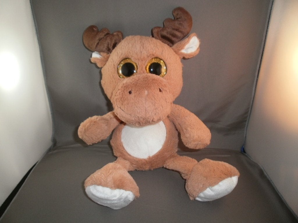 sunkid hert/rendier/eland 40 cm bruin/wit met grote oge, Overige merken, Overige karakters, Overige typen, Nieuw