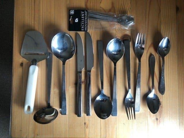 camping Mepal bestek borden bekers soepkop  AH schaaltje 2 p, Ophalen of Verzenden, Gebruikt