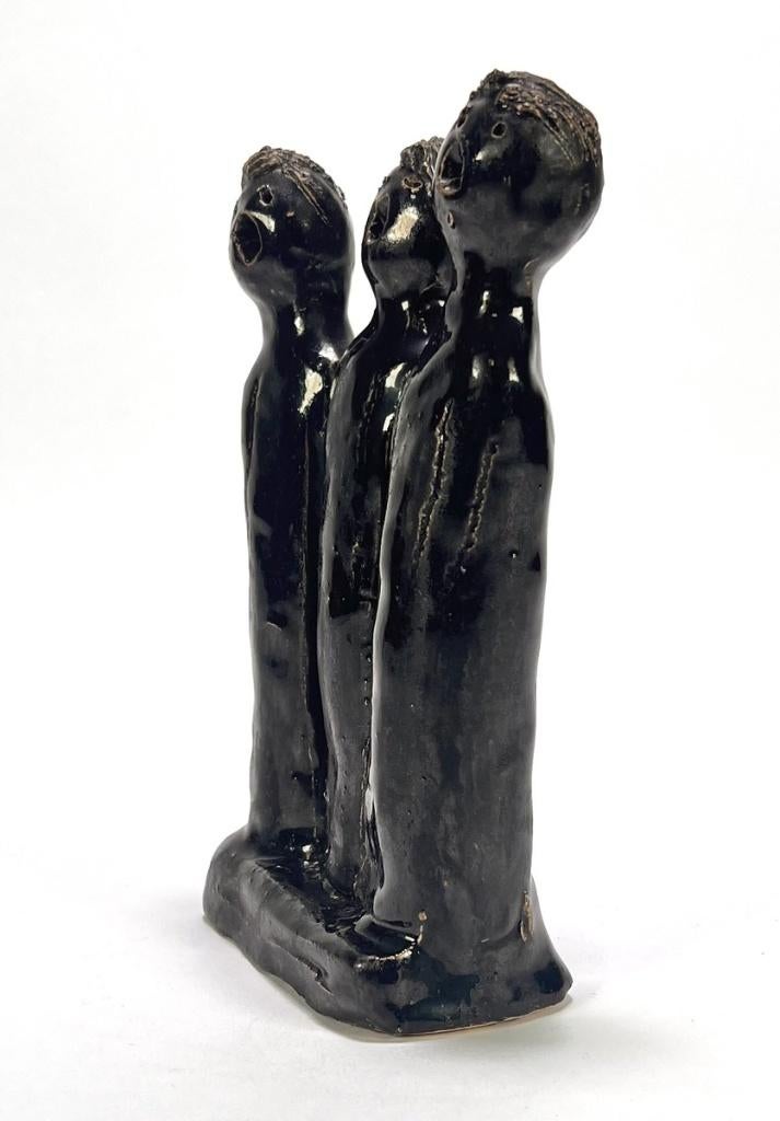 1092. Keramisch beeld - zingende figuren, 2e helft 20e eeuw, Ophalen of Verzenden