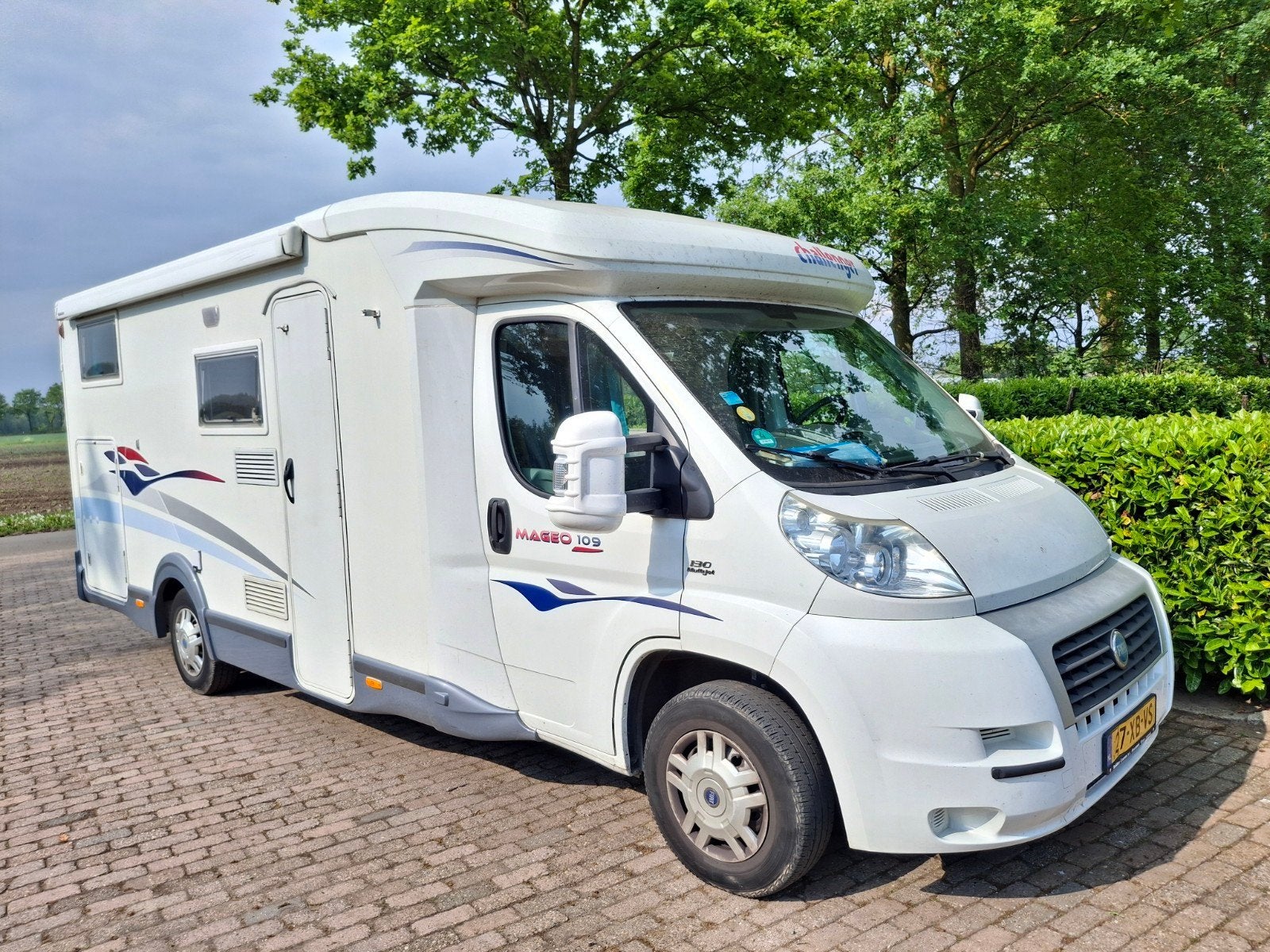 "Zeer nette challenger -2007 - enkele bedden - grote garage", Caravans en Kamperen, Campers, Ringverwarming, Fiat, Rookmelder