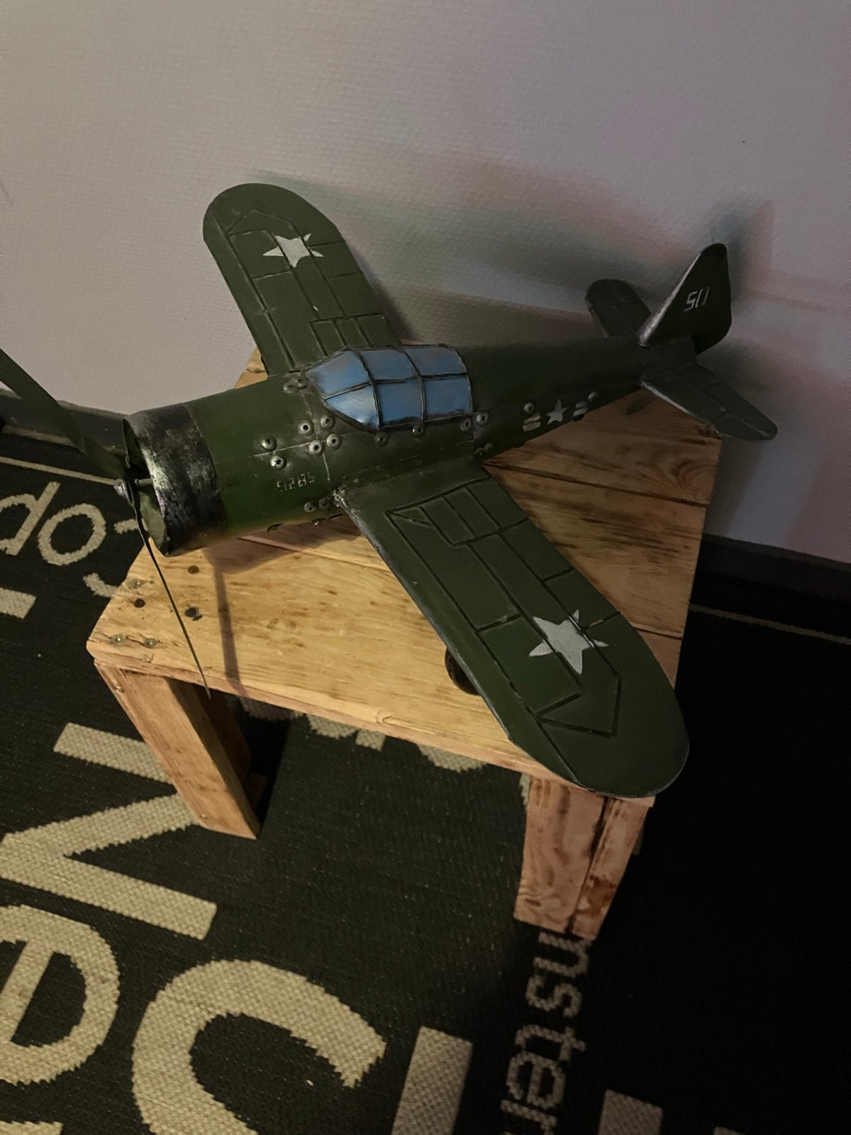 Decoratief Vliegtuigmodel - Vintage Stijl, Overige merken, Ophalen of Verzenden, Zo goed als nieuw, Groter dan 1:72