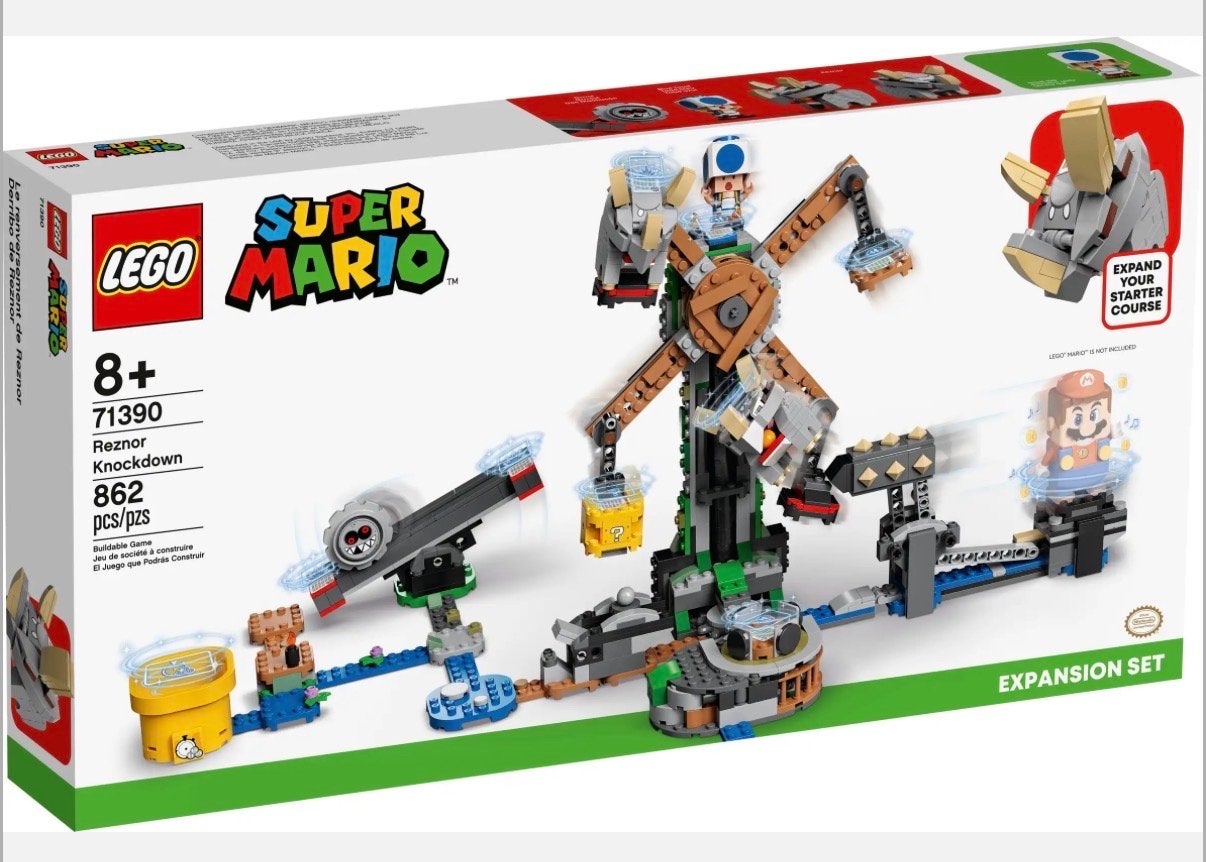LEGO Super Mario 71390 Reznor Knockdown Uitbreidingsset, Ophalen of Verzenden, Zo goed als nieuw