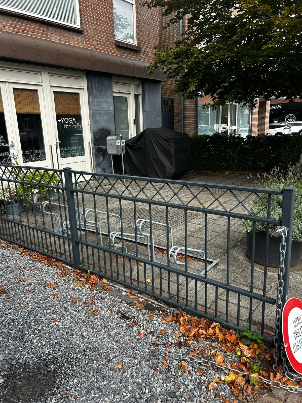 Staafmat hekwerk – 9 panelen + poort (90 cm) + ketting, Ophalen, Met poort, Gebruikt, Dubbelstaafmat hekwerk