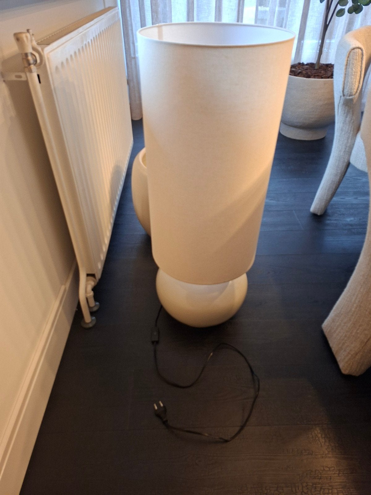 Tafellamp Ida beige keramiek - Tijdloos design kwantum, Ophalen