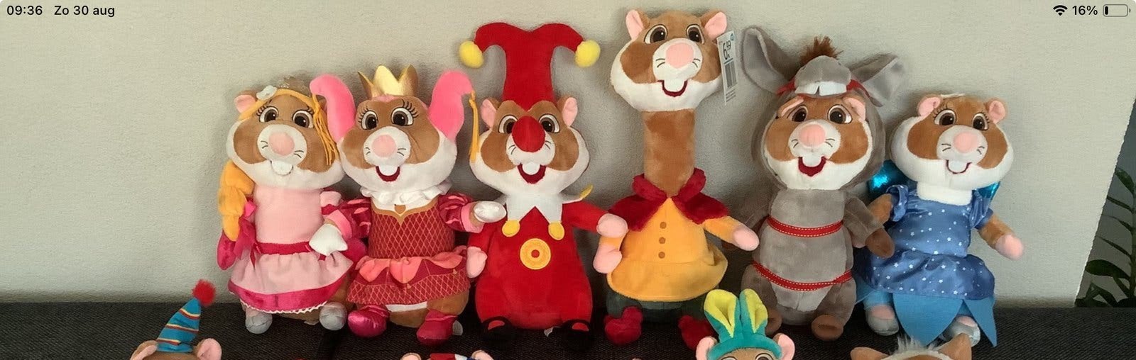 AH hamster efteling pluche knuffel oa fakir joki pardijn ea, Ophalen of Verzenden, Zo goed als nieuw, Overige typen