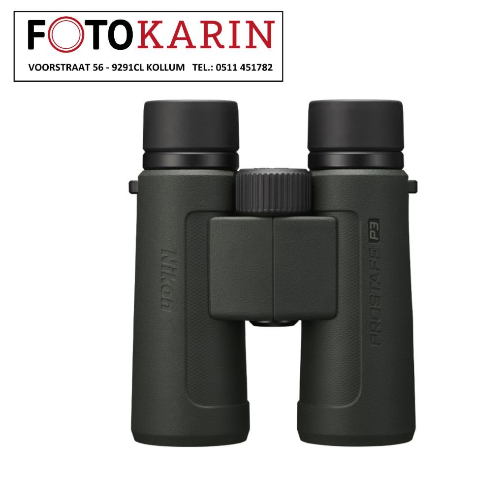 Nikon Prostaff P3 10x42 verrekijker nieuw| Foto Karin Kollum, Dakkant (recht), Nieuw, Ophalen of Verzenden, Met hoes of tas