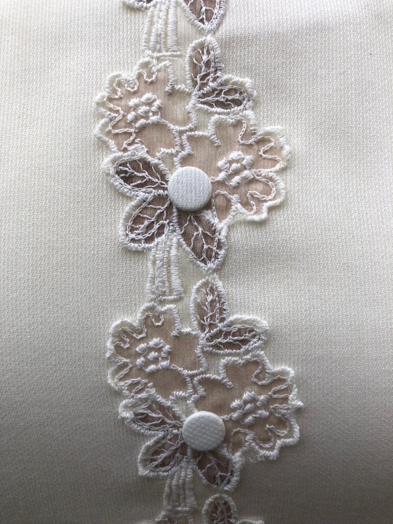 Brocante blouse, heel fijntjes - S - katoen, Kleding | Dames, Blouses en Tunieken, Ophalen of Verzenden, Zo goed als nieuw, Maat 36 (S)