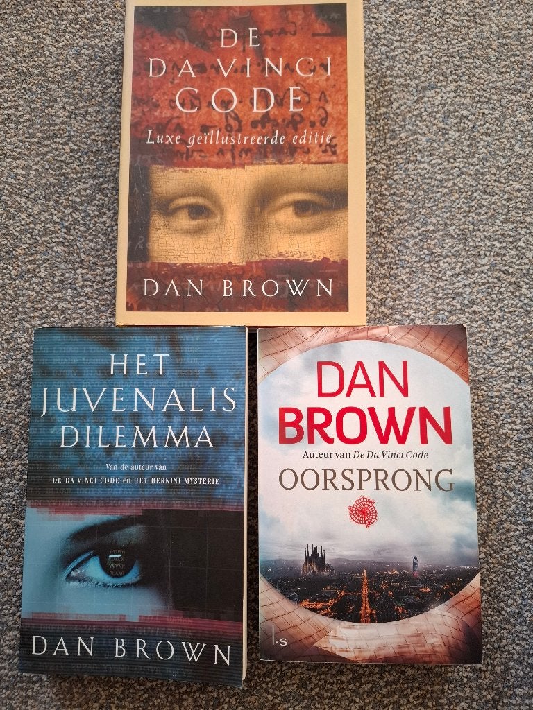 Mooi boekenpakket Dan Brown - 3 stuks, Ophalen of Verzenden, Gelezen, Dan Brown, Nederland
