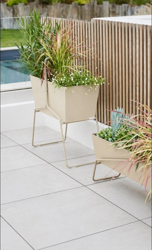 plantenbak Fermob Basket hoog latte Beige, Tuin en Terras, Ophalen, Rond, Nieuw, 60 tot 100 cm