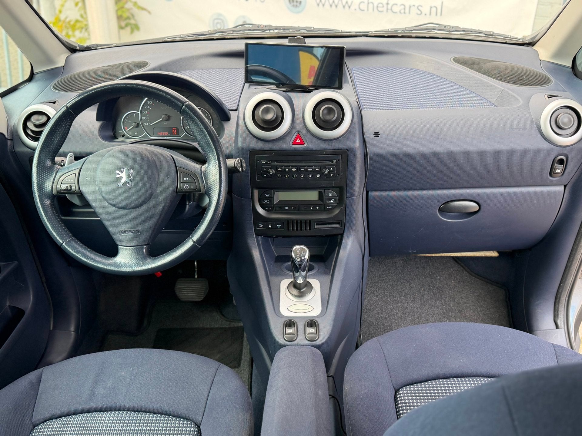 Peugeot 1007 1.6|NAP|AUTOMAAT|AIRCO|DISTRIBUTIEVV|BLUETOOTH!, Gebruikt, Zwart, 4 cilinders, 4 stoelen