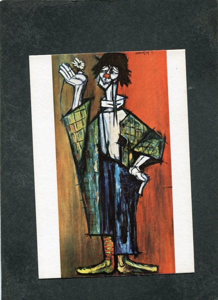 Ansicht Rosy Fernandez Diaz - Clown met Margriet, Verzenden, 1980 tot heden, Ongelopen