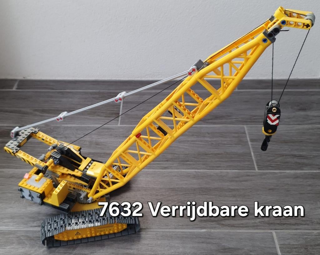 Lego Technic verrijdbare kraan 7632, Gebruikt, Lego, Ophalen of Verzenden, Technic