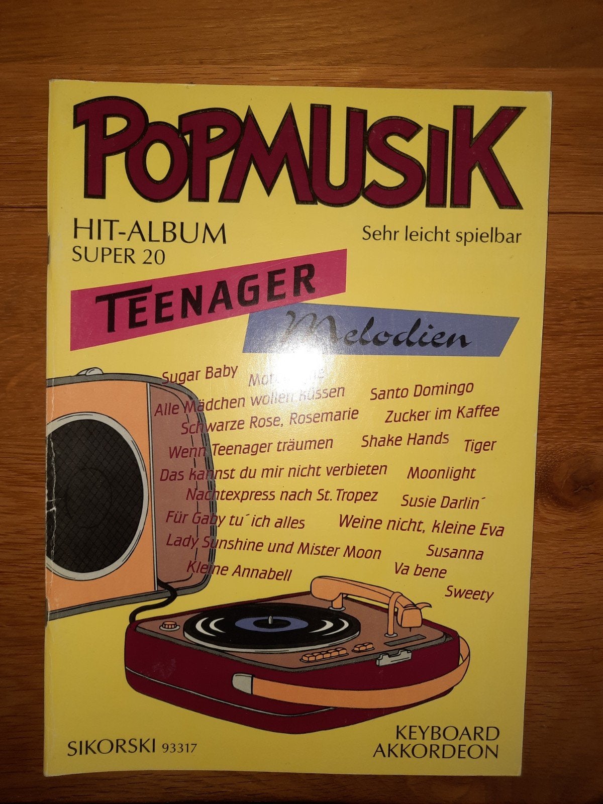 accordeon, keyboard easy: Popmusik, teenager songs-20! LEUK, Muziek en Instrumenten, Bladmuziek, Keyboard, Gebruikt, Ophalen of Verzenden