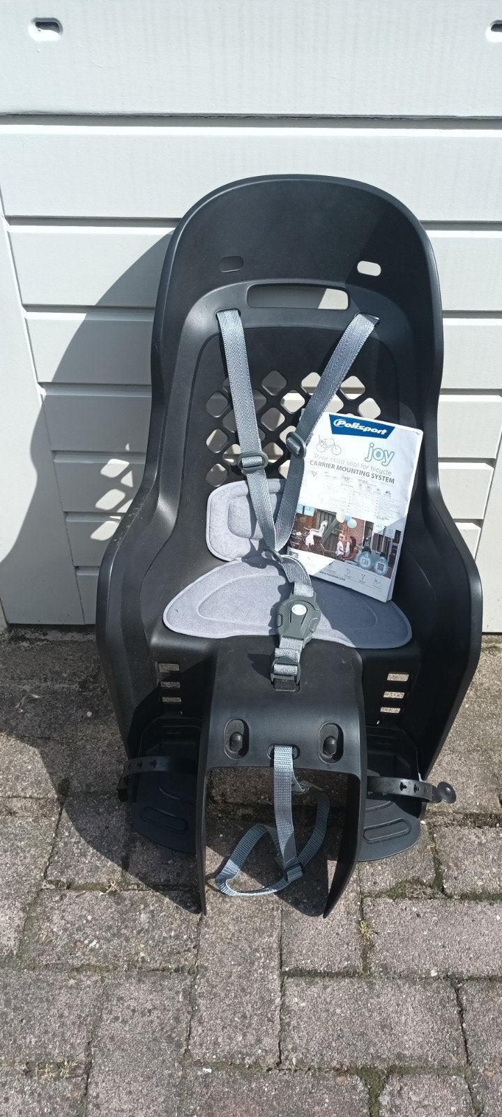 Polisport Joy Fietsstoeltje, Fietsen en Brommers, Fietsaccessoires | Fietsstoeltjes, Ophalen, Voetsteuntjes, 9 t/m 18 kg, Nieuw