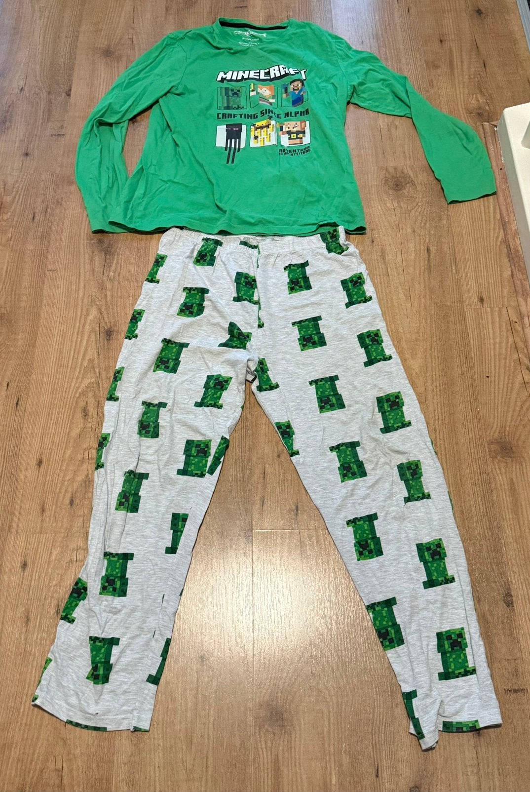 Minecraft pyjama maat 170, Ophalen of Verzenden, Zo goed als nieuw, Jongen, Nacht- of Onderkleding