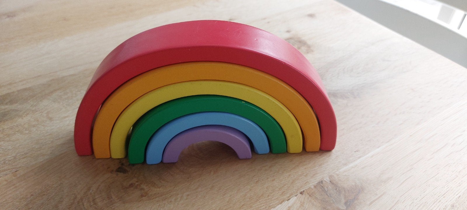 Houten Regenboog Speelgoed & Decoratie, Ophalen of Verzenden, Zo goed als nieuw, Overige typen