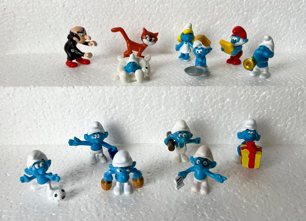 13 Smurfen in goede staat!, Verzamelen, Smurfen, Ophalen of Verzenden, Zo goed als nieuw, Verschillende Smurfen, Poppetje, Figuurtje of Knuffel