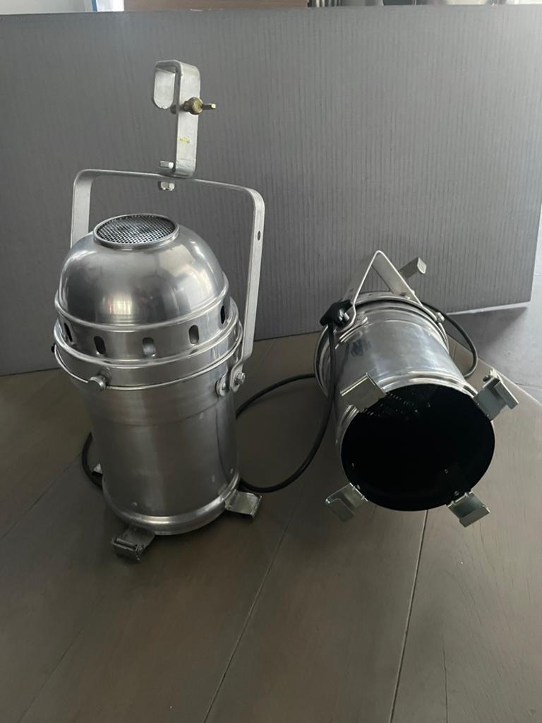 Aluminium discolampen mooi voo in een vintage inrichting, Ophalen, Zo goed als nieuw